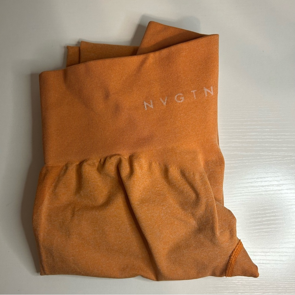 NVTGN High‎ Rise Seamless Leggings, Orange M